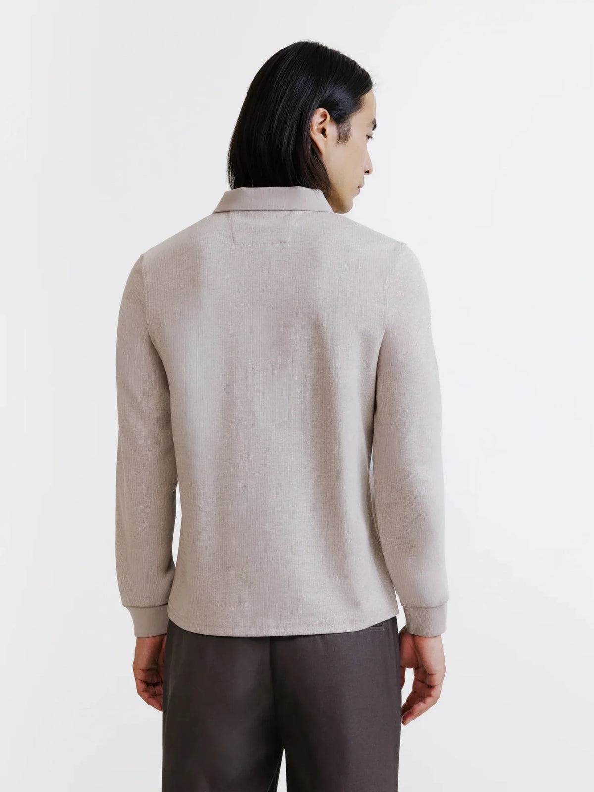 Polo/Pull zippé beige IZAC
