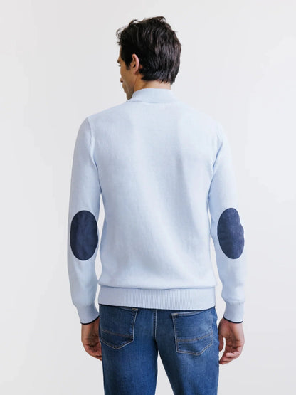 Pull col camionneur bleu ciel IZAC