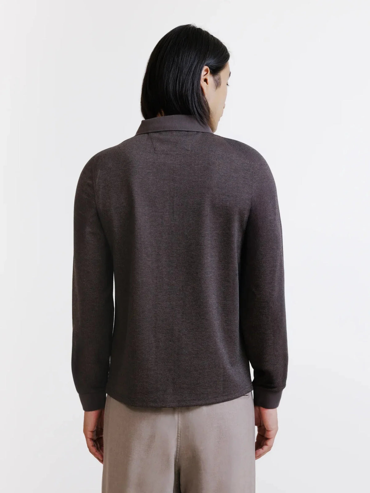Polo/Pull zippé marron IZAC