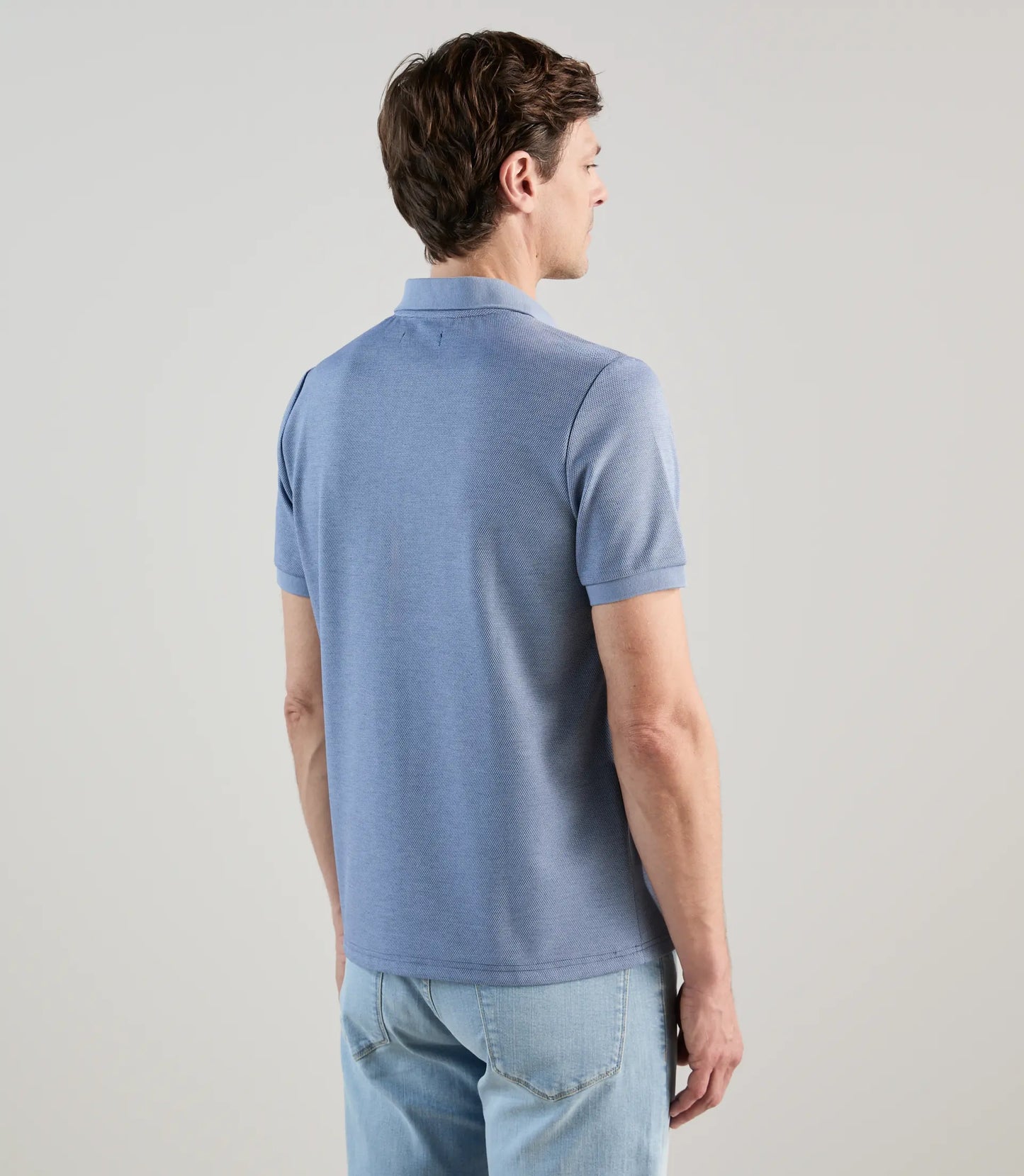 Polo homme  à col ouvert et manches courtes IZAC