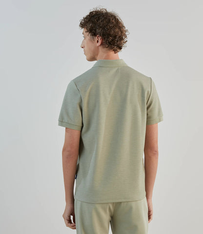 Polo homme  à col ouvert et manches courtes IZAC