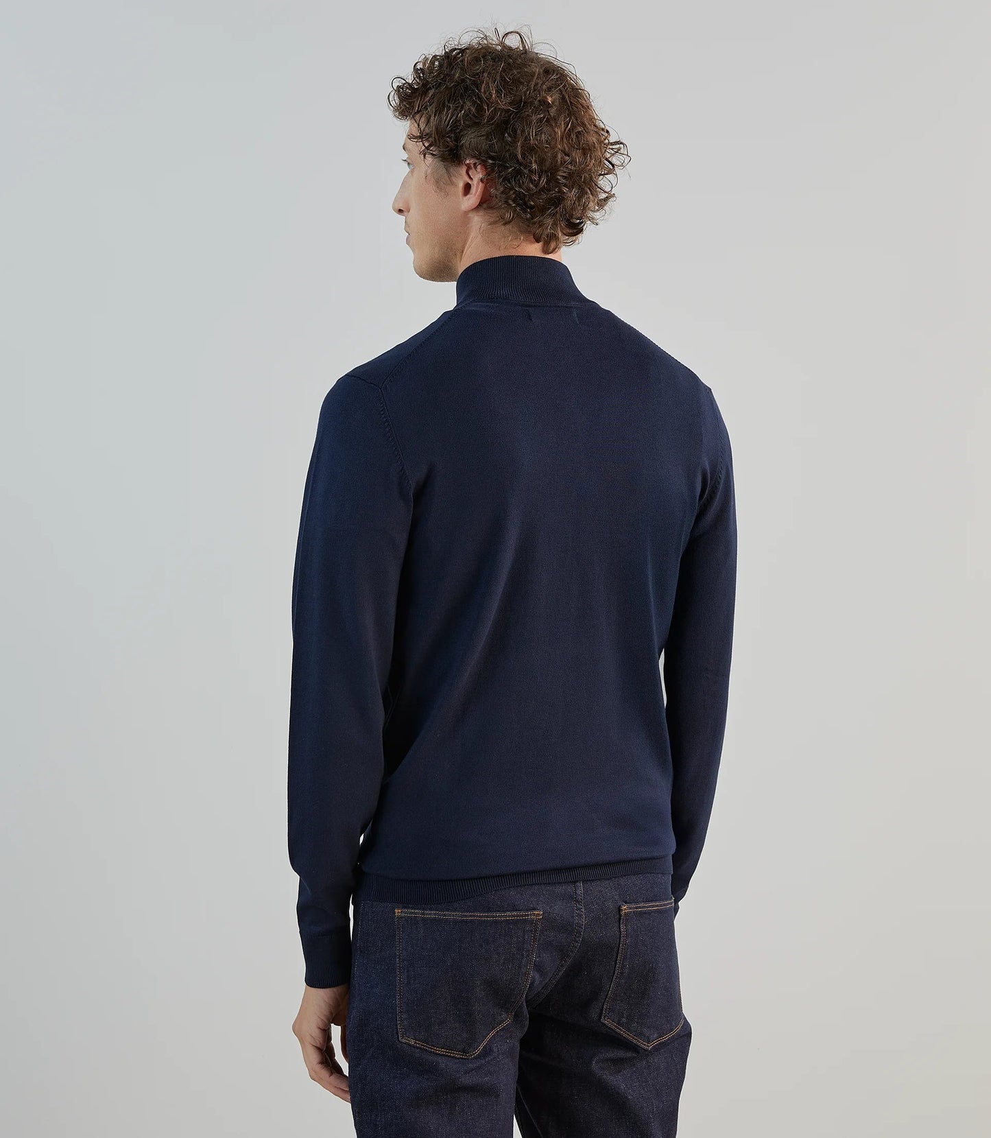 Pull homme IZAC demi-zip – Col montant