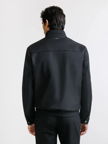 Blouson col montant noir