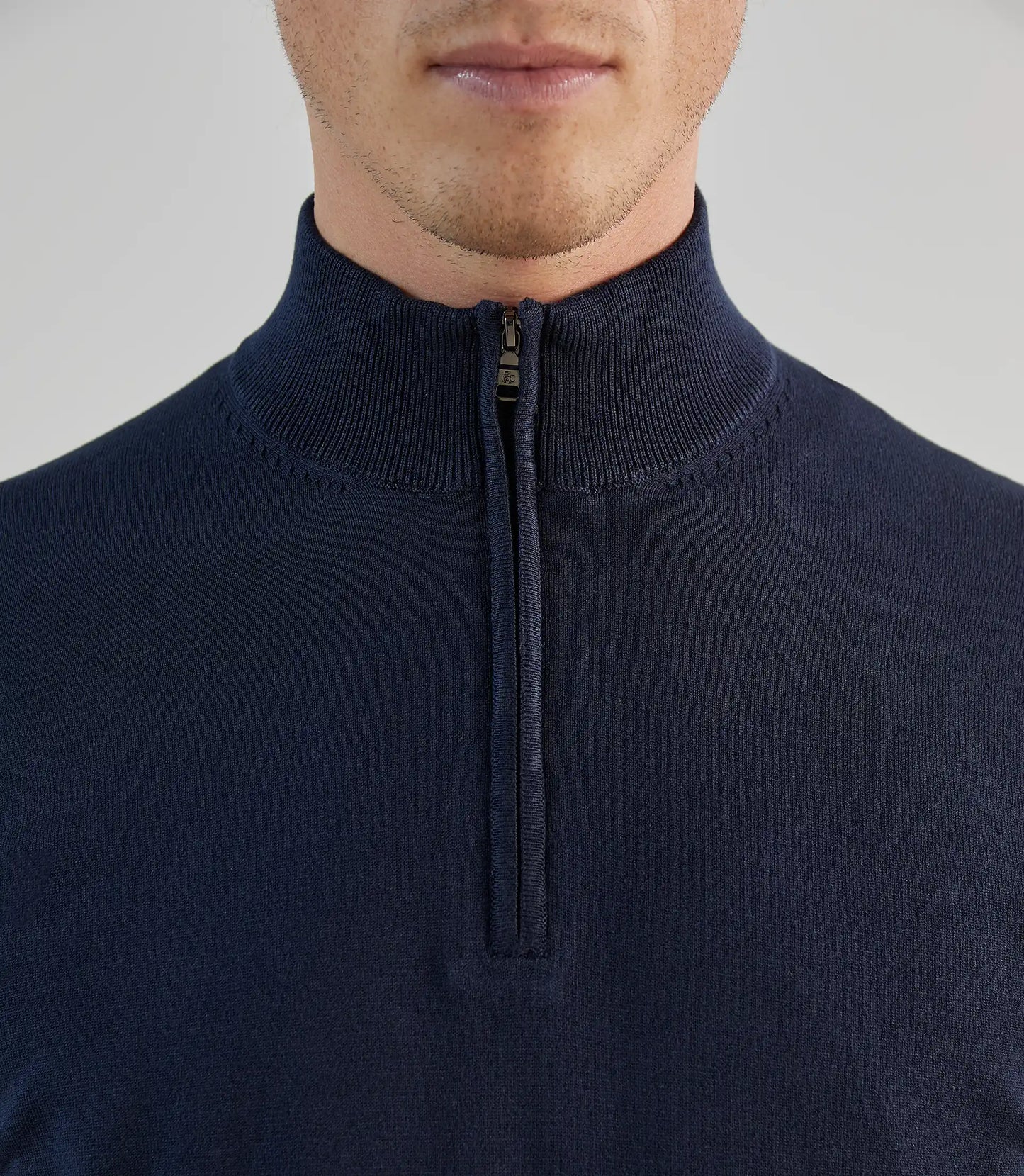 Pull homme IZAC demi-zip – Col montant