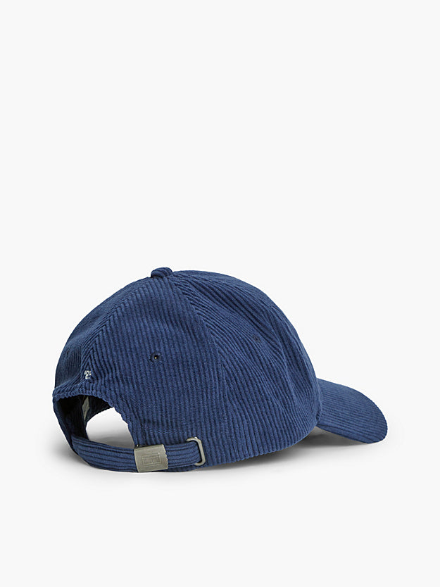 Casquette velours bleu Tommy Hilfiger