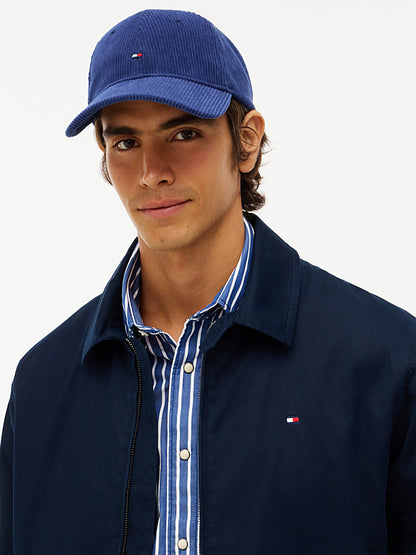 Casquette velours bleu Tommy Hilfiger