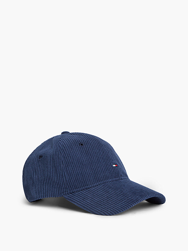 Casquette velours bleu Tommy Hilfiger