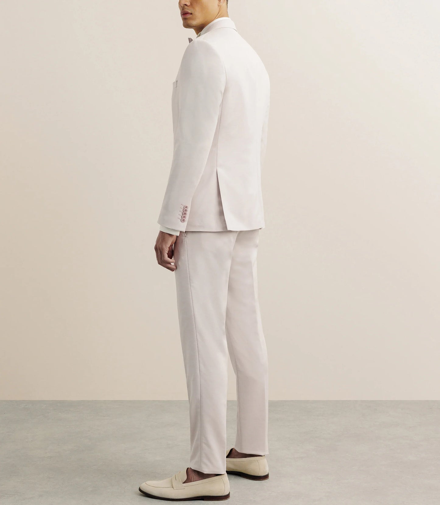 Costume  homme izac 3 pièces ajusté rose   | exclu magasin