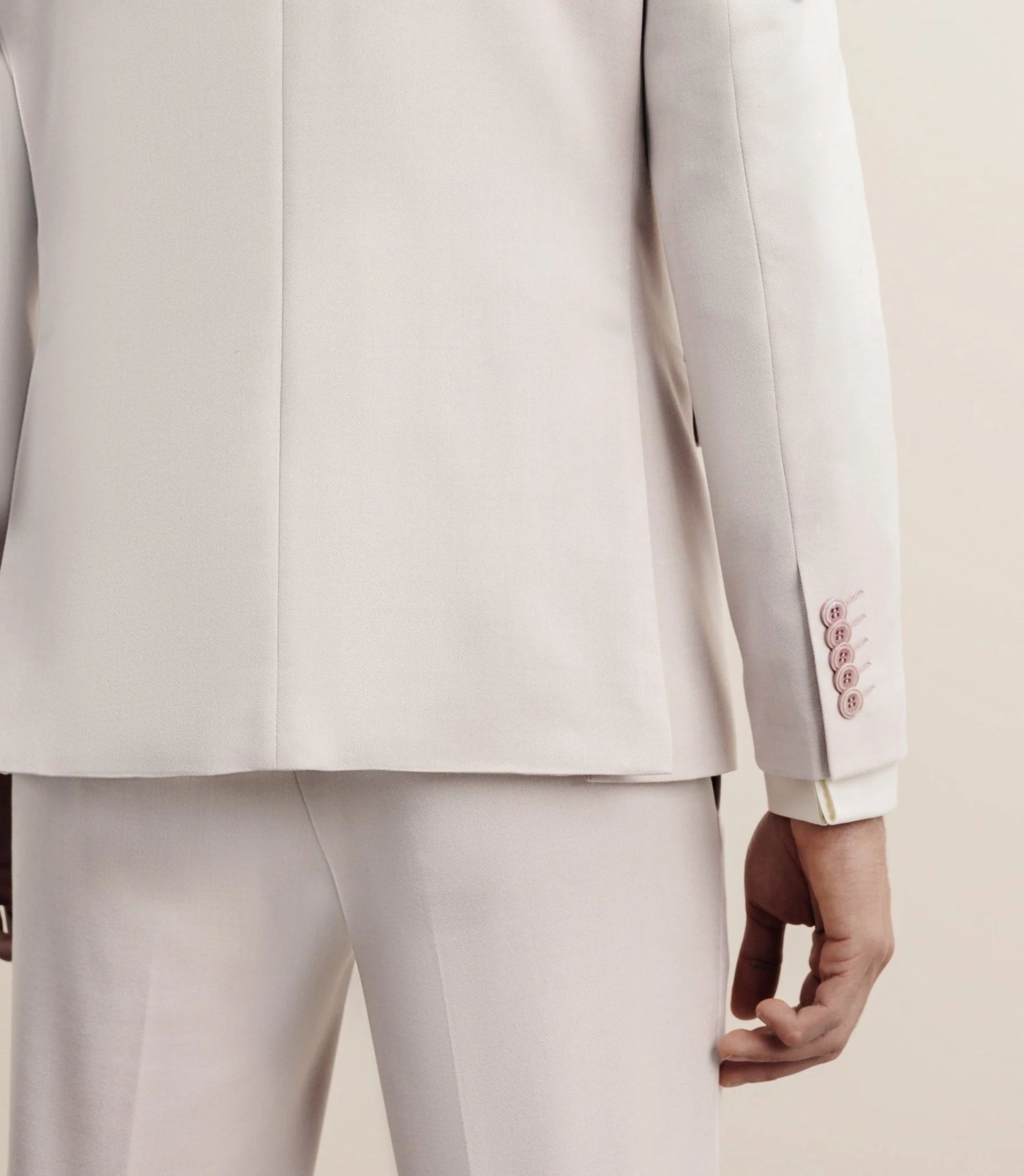 Costume  homme izac 3 pièces ajusté rose   | exclu magasin