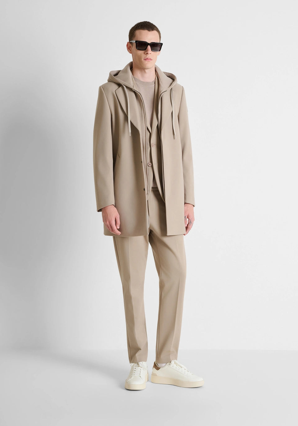 Manteau long beige en viscose Antony Morato