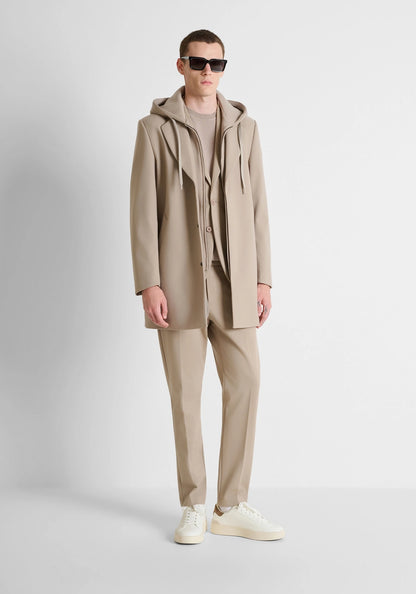 Manteau long beige en viscose Antony Morato