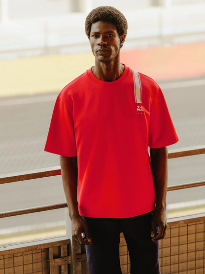 T-shirt Homme  Col Rond Rouge 24H Le Mans x IZAC