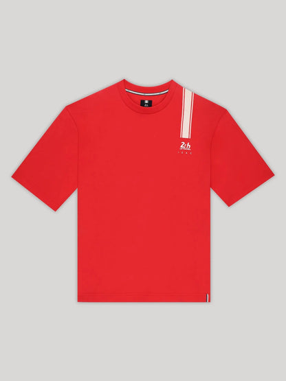 T-shirt Homme  Col Rond Rouge 24H Le Mans x IZAC