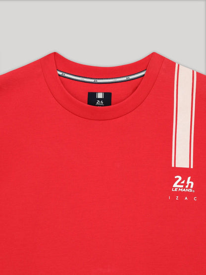 T-shirt Homme  Col Rond Rouge 24H Le Mans x IZAC