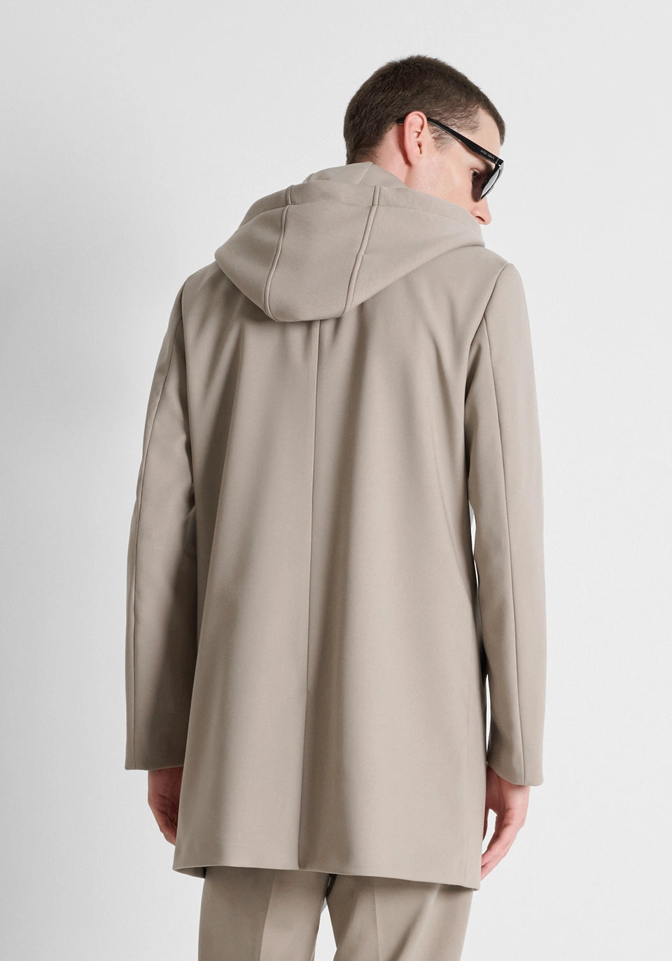 Manteau long beige en viscose Antony Morato