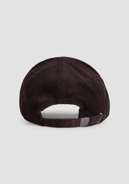 Casquette en velours marron Antony Morato