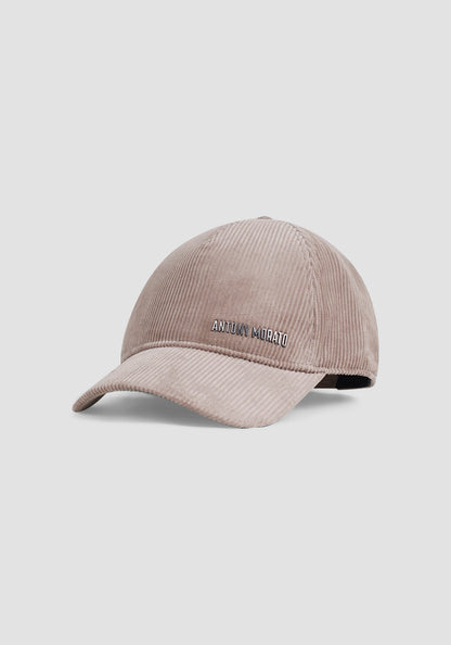 Casquette en velours beige Antony MORATO