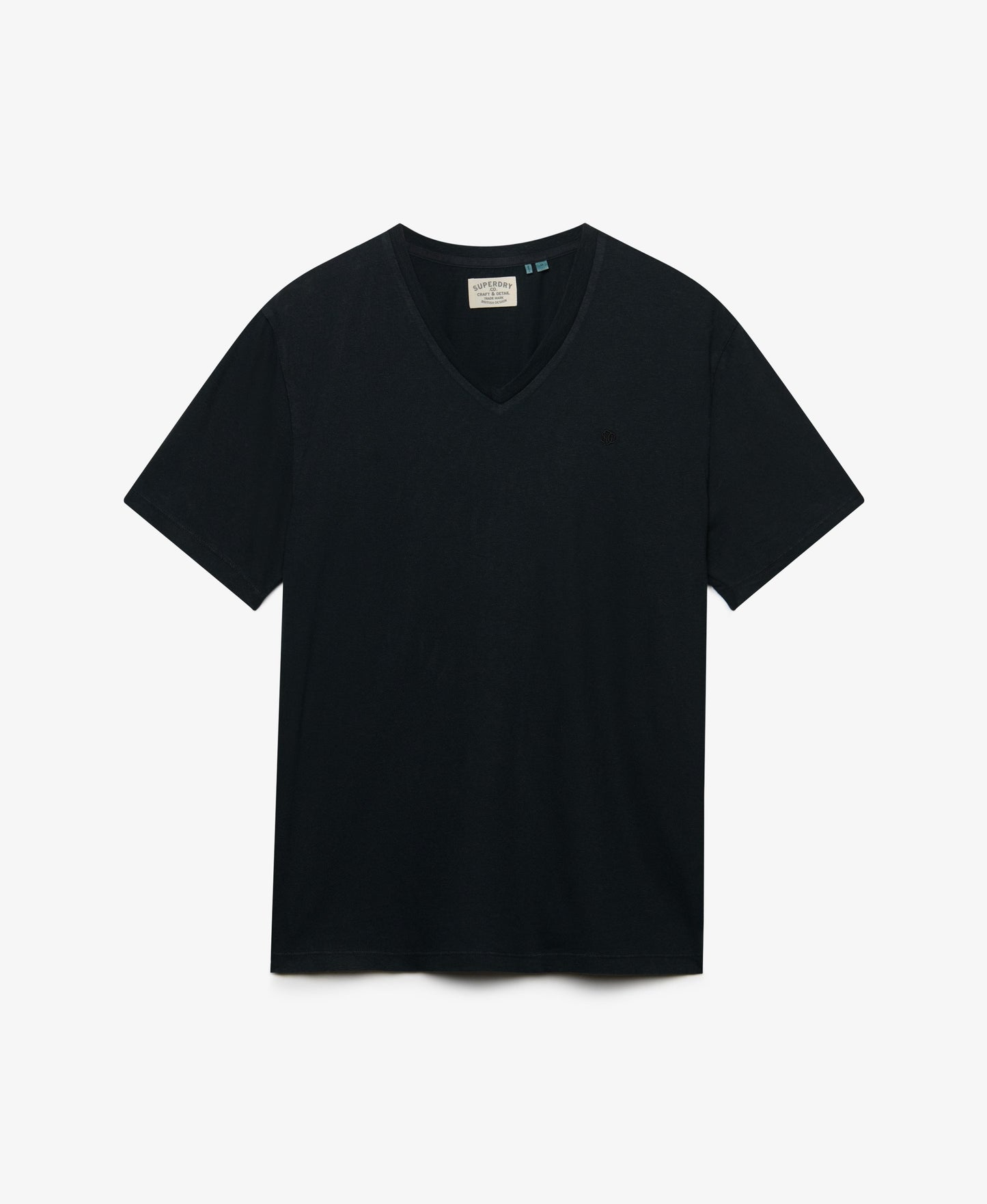 T-shirt homme col v en coton biologique et lin