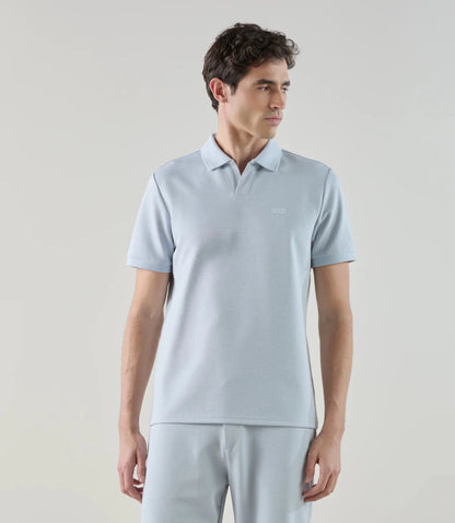 Polo homme  à col ouvert et manches courtes IZAC