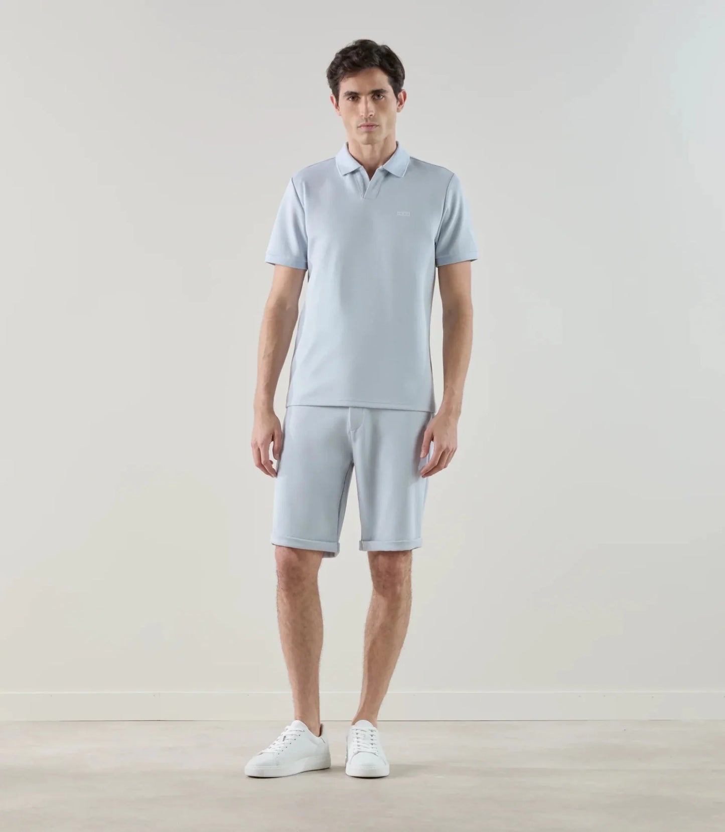 Polo homme  à col ouvert et manches courtes IZAC