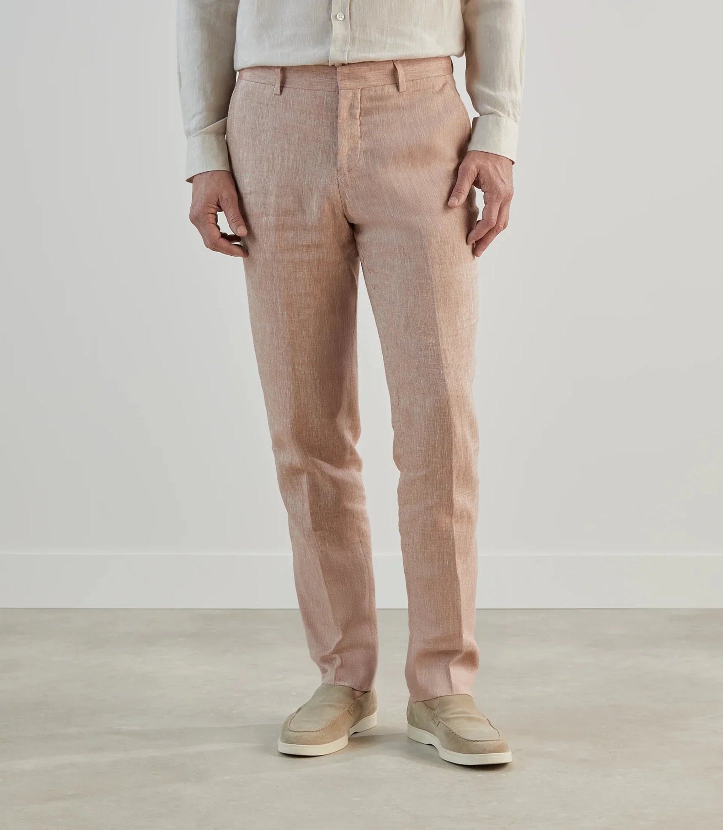 Pantalon costume  homme Izac en lin CELESTE