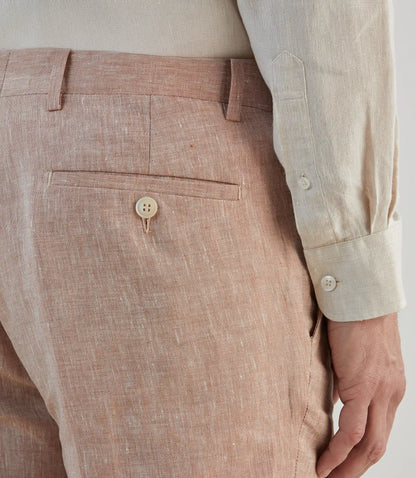 Pantalon costume  homme Izac en lin CELESTE