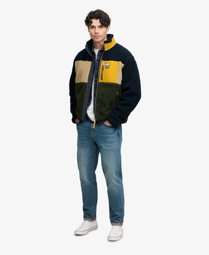 Polaire homme zippée Colour Block Retro – Superdry