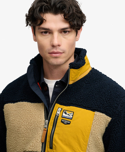 Polaire homme zippée Colour Block Retro – Superdry