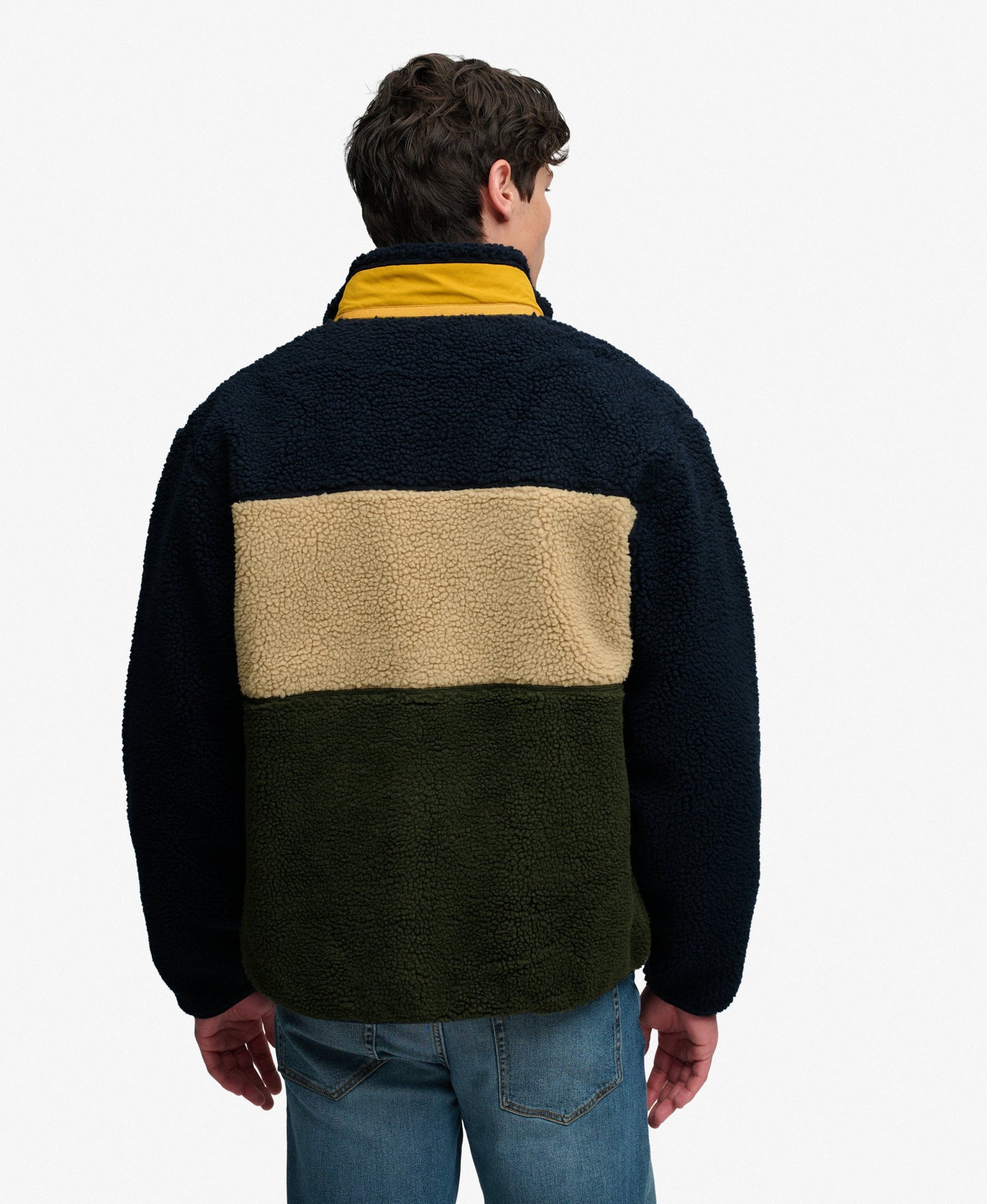 Polaire homme zippée Colour Block Retro – Superdry
