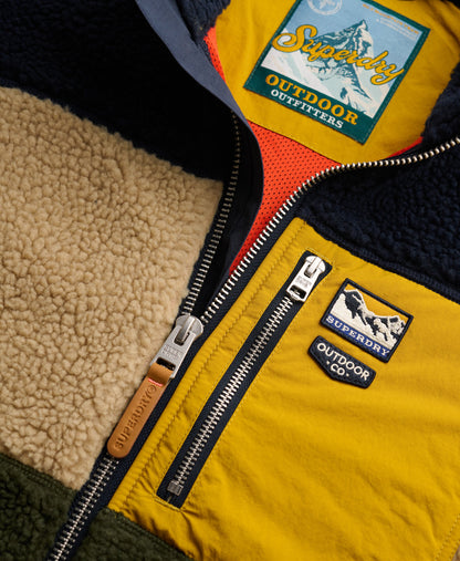 Polaire homme zippée Colour Block Retro – Superdry