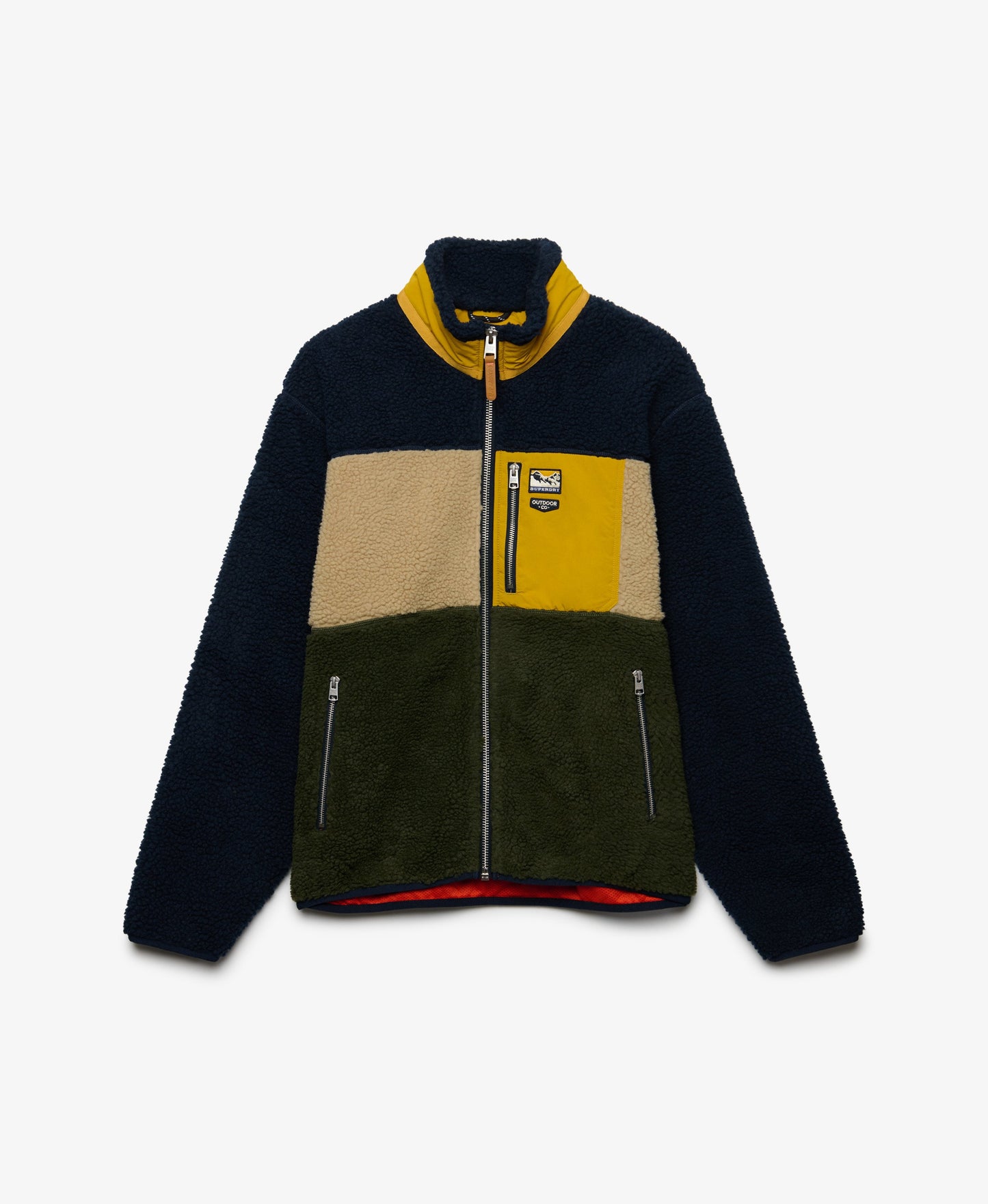 Polaire homme zippée Colour Block Retro – Superdry