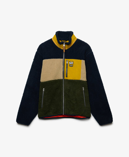 Polaire homme zippée Colour Block Retro – Superdry