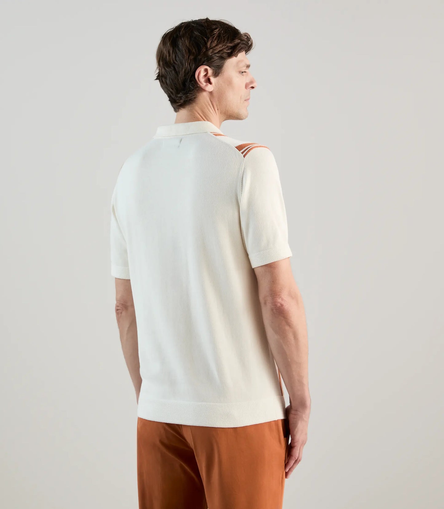 Polo  homme Izac rayé en maille
