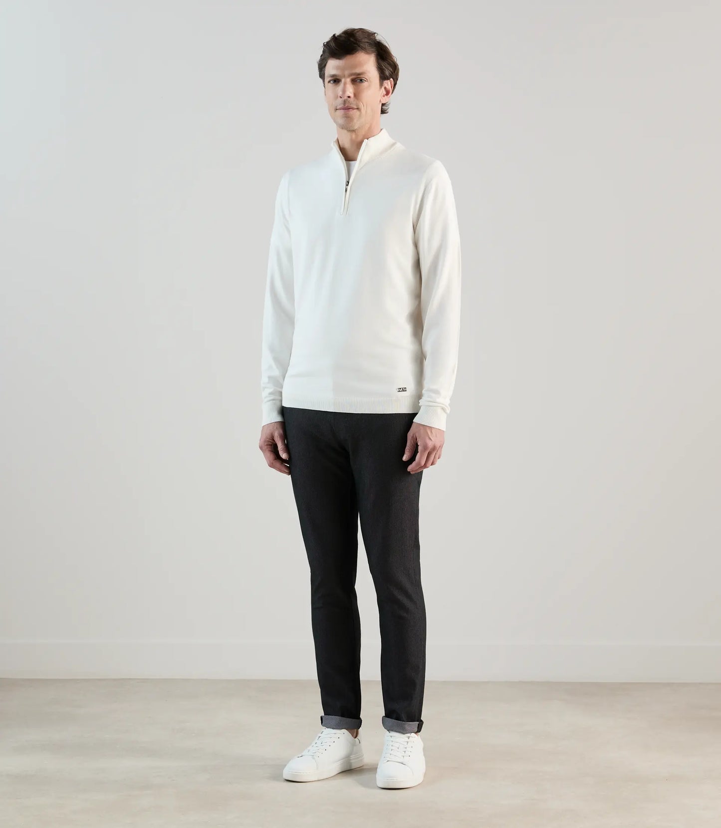 Pull homme IZAC demi-zip – Col montant