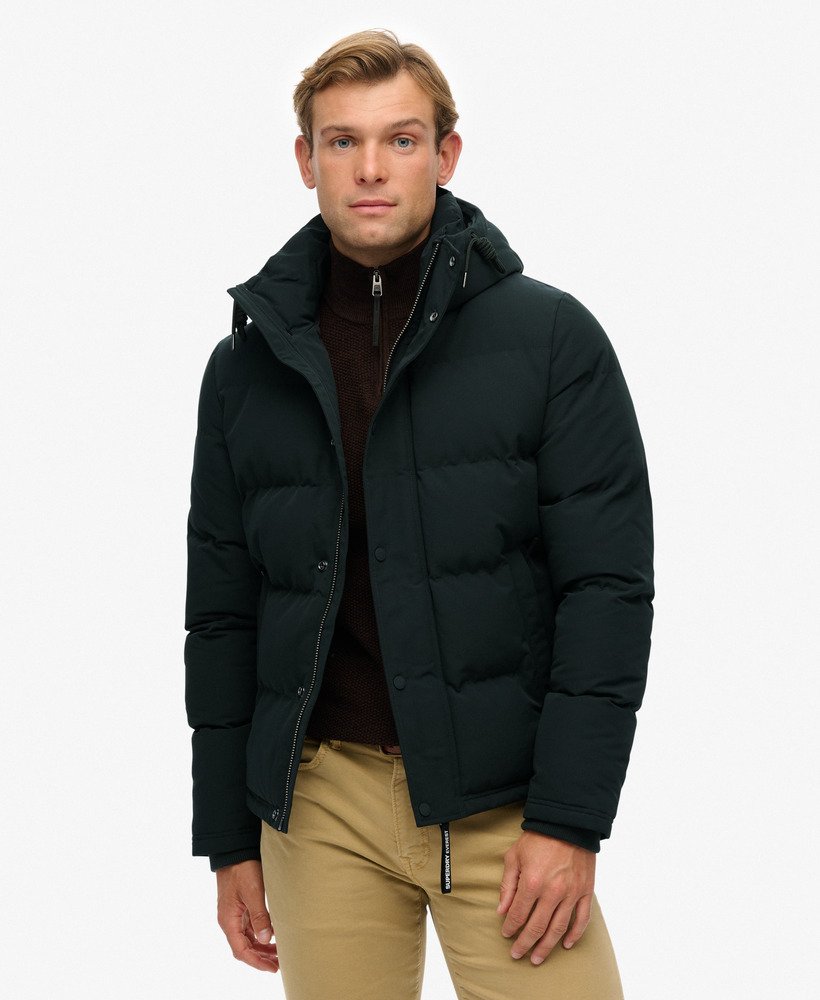 Veste homme Puffer Courte à Capuche Superdry Everest