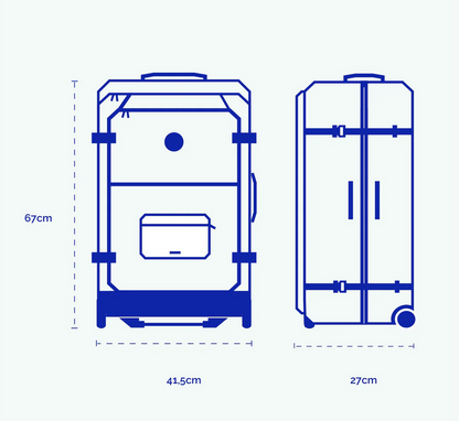 Valise souple 2 roues medium Berlin CABAIA