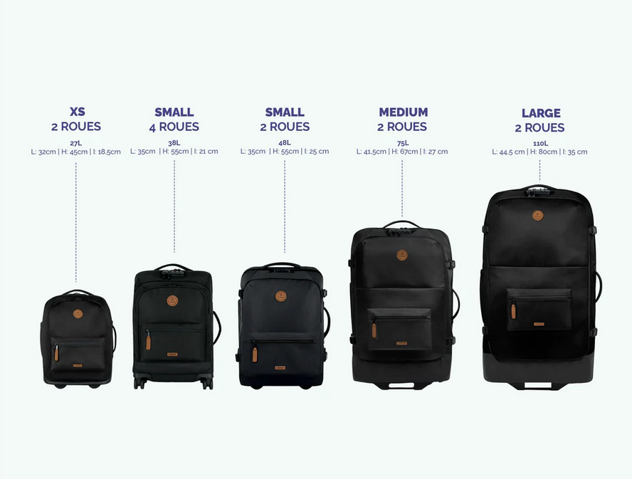 Valise souple 2 roues medium Berlin CABAIA