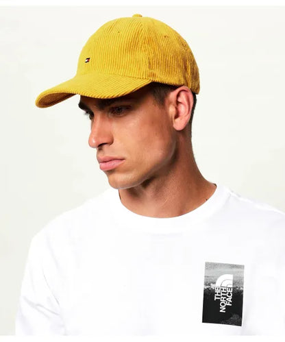 Casquette velours jaune Tommy Hilfiger