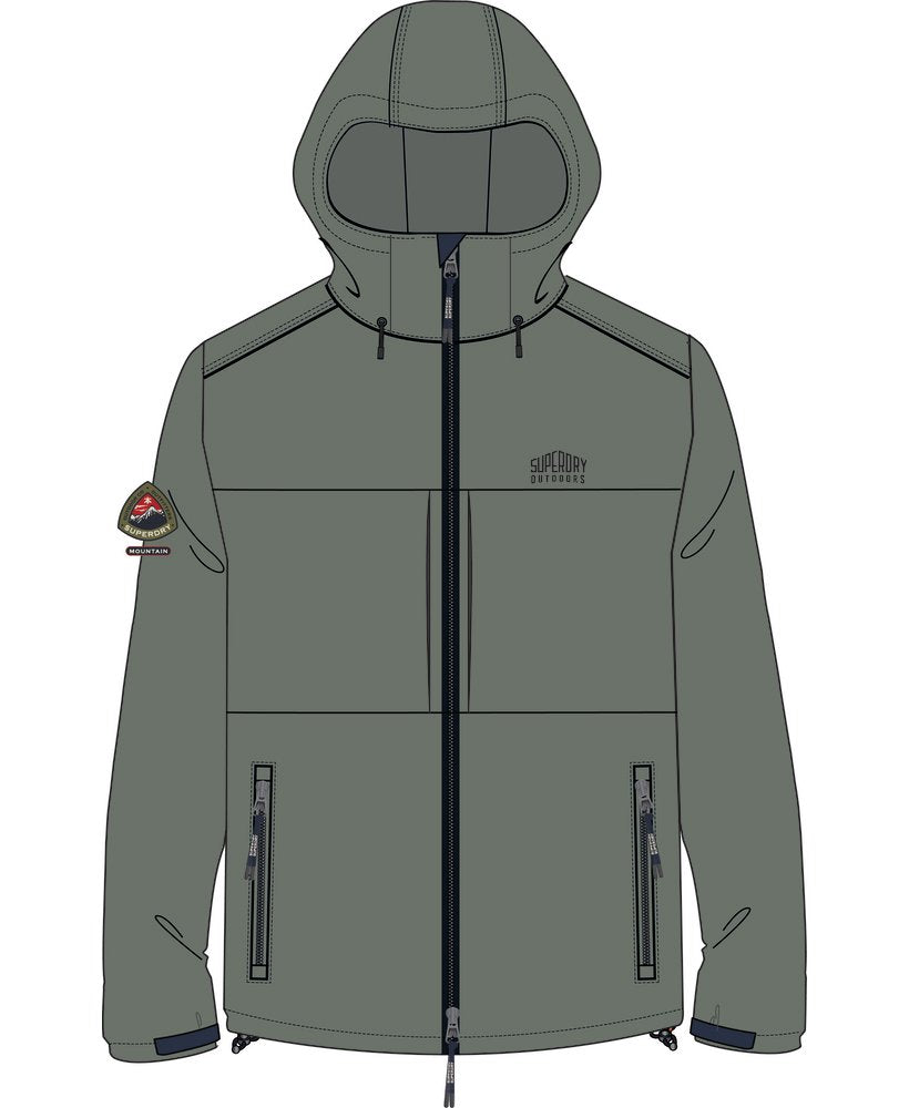 Veste homme Softshell Trekker à capuche