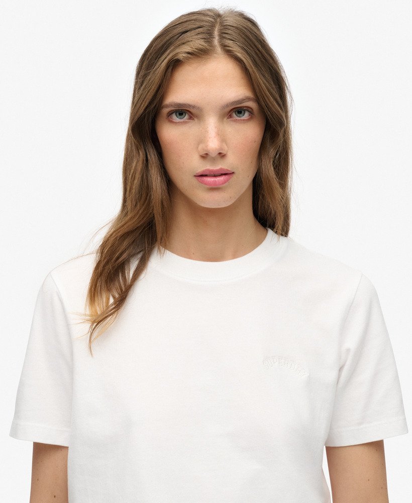 T-shirt Femme brodé en coton