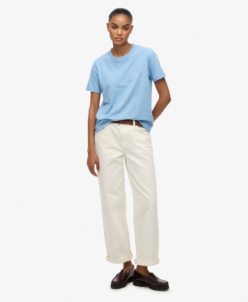T-shirt Femme brodé en coton