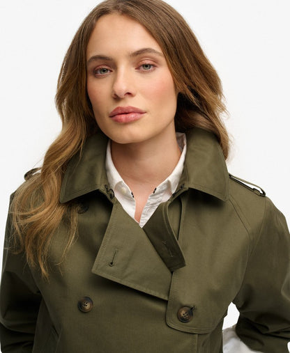 Manteau femme de tranchée courte