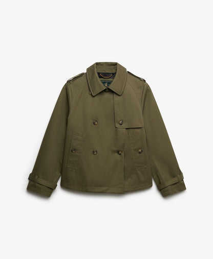 Manteau femme de tranchée courte