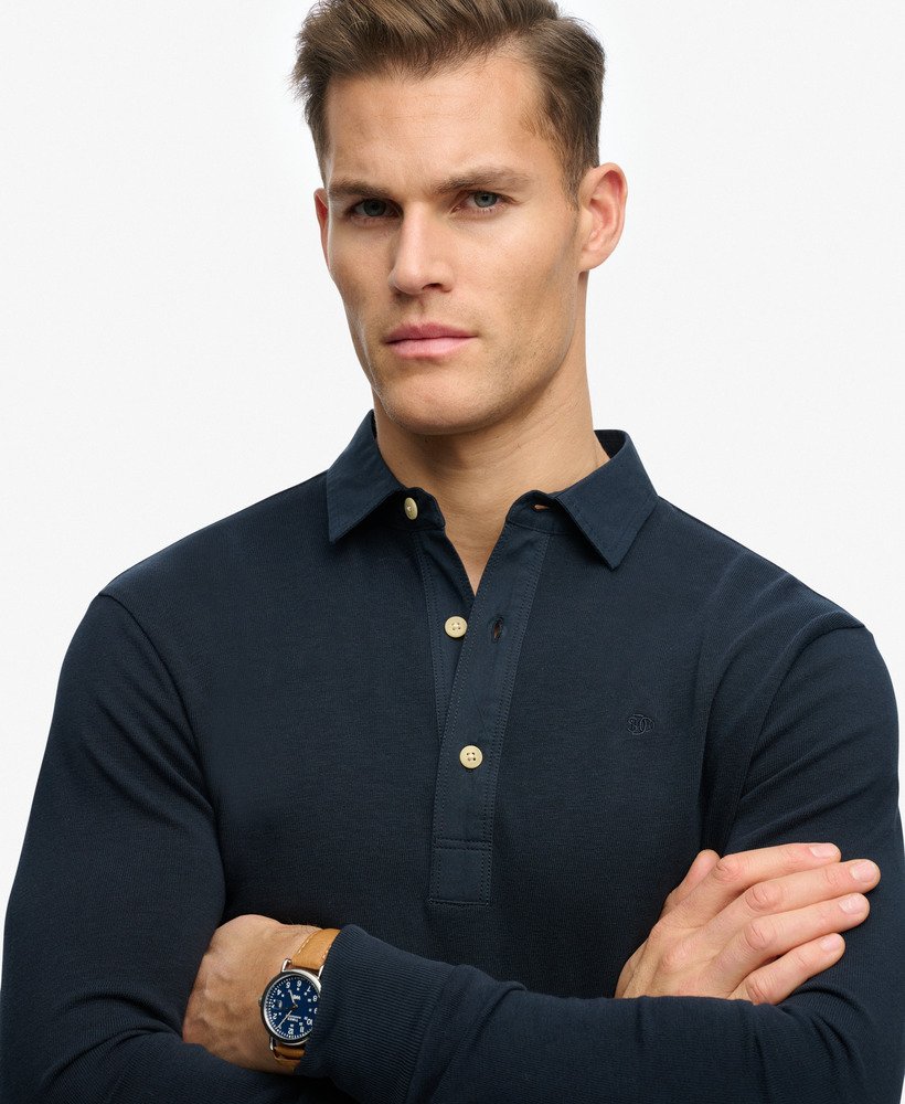 Polo homme manche longues