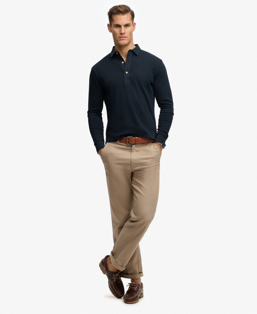 Polo homme manche longues