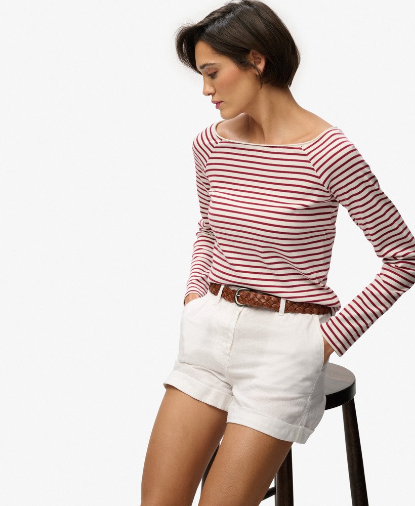 T-shiert femme Top Bardot en Coton Bio