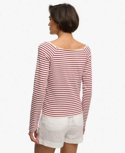 T-shiert femme Top Bardot en Coton Bio