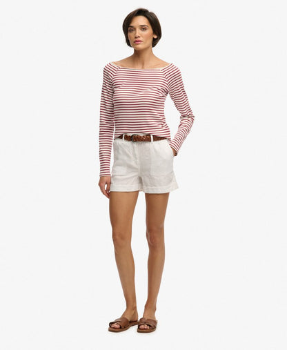 T-shiert femme Top Bardot en Coton Bio