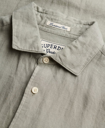 Chemise homme en lin a manches longues