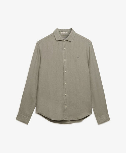 Chemise homme en lin a manches longues
